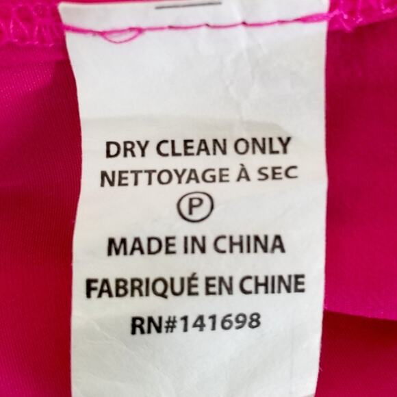 Ramy Brook Hot Pink Sleeveless Blouson Mini Dress Size Medium - Picture 6 of 7